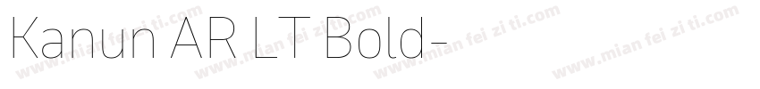 Kanun AR LT Bold字体转换